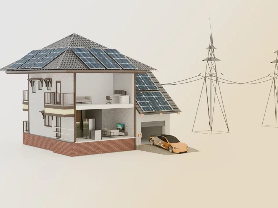 impedyme card grid tied inverter house solarpannel