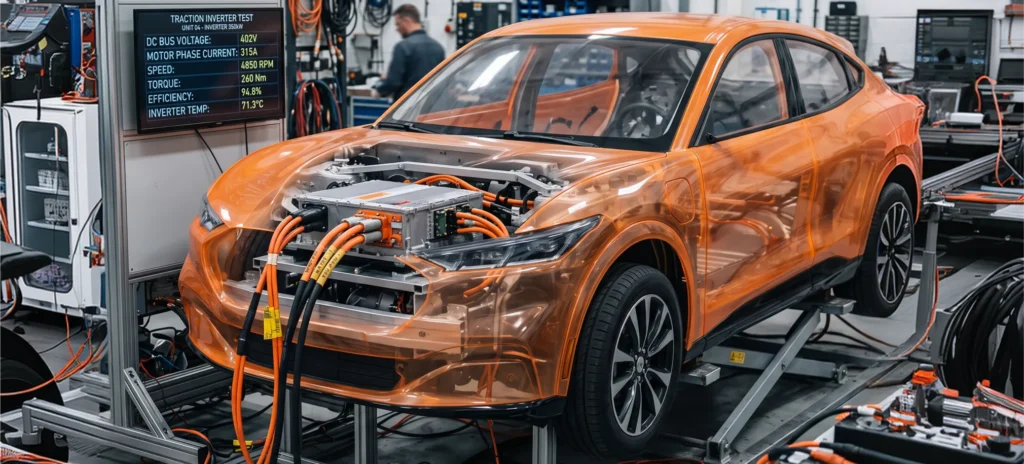 traction inverter test header