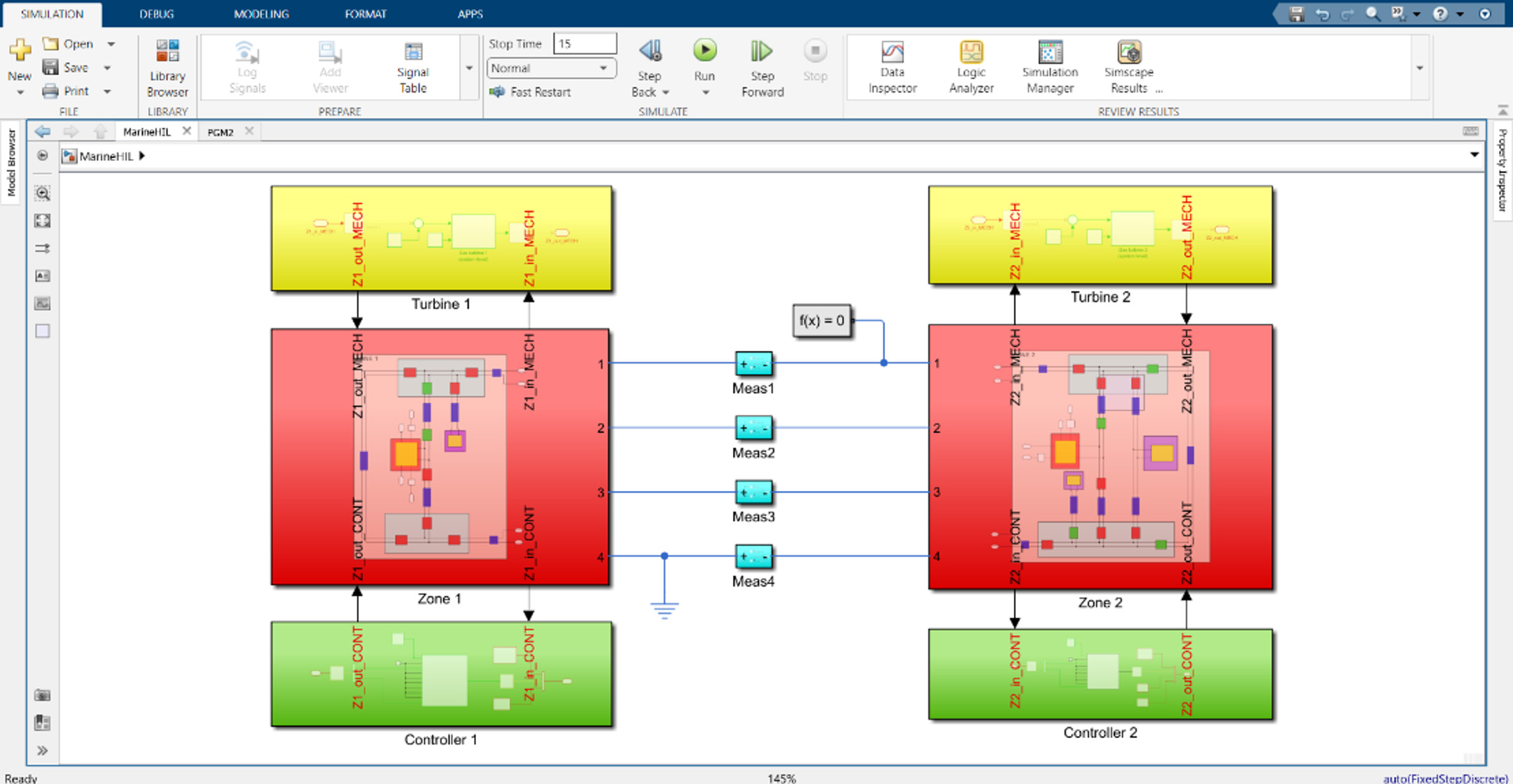 marine-power system-simulink model-fig2 impedyme